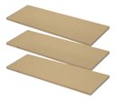 Ver imagem 1 de Kit 3 Prateleiras Reta Mdf Cru Com Suporte Invisível