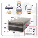 Ver imagem 3 de Cama Box Espuma Oxford Solteirão 96x203 Verde King House