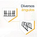 Ver imagem 5 de Suporte 3 V Bicicletario Bike Estacionamento Fixação para Condominio Casa Aro 24 Ao 29