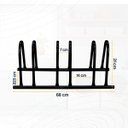 Ver imagem 2 de Suporte 3 V Bicicletario Bike Estacionamento Fixação para Condominio Casa Aro 24 Ao 29