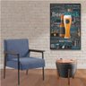Conjunto de 2 Poltronas Decorativa Fontana Azul - 4
