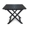Mesa Quadrada Dobrável Plástica Preta 80x72x70cm 25672 - 1