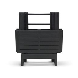 Mesa Quadrada Dobrável Plástica Preta 80x72x70cm 25672 - 3