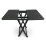 Mesa Quadrada Dobrável Plástica Preta 80x72x70cm 25672 - 4