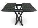 Ver imagem 4 de Mesa Quadrada Dobrável Plástica Preta 80x72x70cm 25672