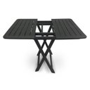 Ver imagem 4 de Mesa Quadrada Dobrável Plástica Preta 80x72x70cm 25672