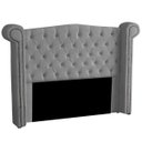 Ver imagem 1 de Cabeceira Casal Queen Size Estofada para Cama Box Ayla Veludo