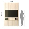 Painel Ripado Zigzag para Tv até 60 Polegadas Roma 135cm - 2