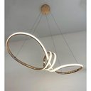Ver imagem 7 de Lustre Luminaria Aneis Infinito Arco 3 em 1 Led Pendente Decoraçao Iluminaçao Moderno Ambiente