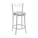 Ver imagem 1 de Kit 2 Banquetas Cromadas Assento Espuma D15 Preto Com Cinza