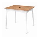 Ver imagem 1 de Mesa 4 Lugares Júpiter 70cm em Polipropileno Branco com Impresso Amadeirado Acrilys