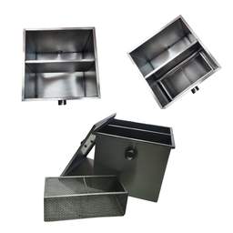 Caixa de Gordura Aço Inox 304 Resistente a Corrosão 40x40x30 - 4