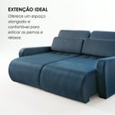 Ver imagem 4 de Sofá Confort Retrátil 5 Lugares 270cm Lisboa