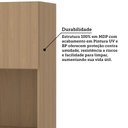 Ver imagem 3 de Armário Aéreo para Micro-Ondas 60cm 2 Portas Slim Luciane Móveis
