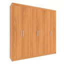 Ver imagem 2 de Guarda-roupa Casal Montreal 6 Portas 2 Gavetas Cinamomo - Evidência Móveis