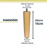 Kit 4 Pés Palitos de Madeira para Moveis Armarios Poltrona Sofa de 15 Cm - 2