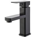 Ver imagem 1 de Torneira Monocomando Misturador 18cm Lorben Banheiro Quadrada Baixa Preto Fosco