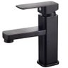 Torneira Monocomando Misturador 18cm Lorben Banheiro Quadrada Baixa Preto Fosco - 4