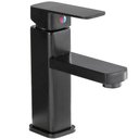 Ver imagem 5 de Torneira Monocomando Misturador 18cm Lorben Banheiro Quadrada Baixa Preto Fosco