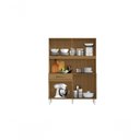 Ver imagem 2 de Armário Cozinha Compacta Cleo 8 Portas 1 Gaveta MDF-MDP 121cm Off White Aramóveis