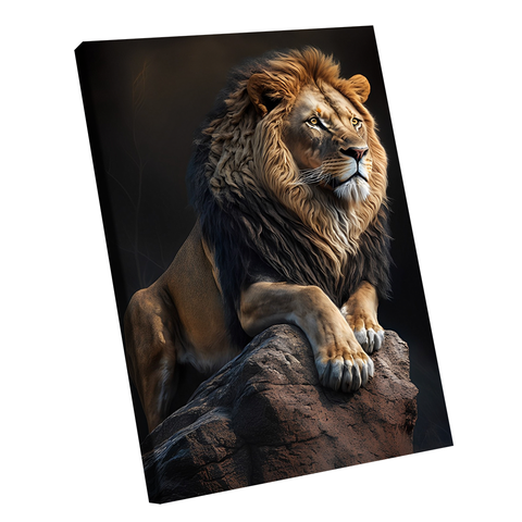 Quadro Leão Protetor -- BR ARTES Grande 118x78