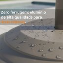 Ver imagem 2 de Base para Guarda Sol Ombrelone Redonda 19,5kg Resistente Corrosão