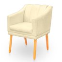 Ver imagem 4 de Kit com 2 Poltronas Cadeira para Sala Confortável e Moderna Mila Suede:terracota