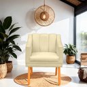 Ver imagem 2 de Kit com 2 Poltronas Cadeira para Sala Confortável e Moderna Mila Suede:terracota