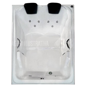 Banheira Dupla Havana COMPLETA com hidro em acrílico 220V
