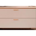 Ver imagem 3 de Rack Bancada P/ Tv até 75 Pol Celine 100% Mdf C/ Pés 241x57cm Bali/cedro - Dj Móveis