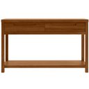 Ver imagem 2 de Aparador para Sala Madeira Maciça 2 Gavetas 130cm Dunia F06 Rústico Escuro - Lyam Decor