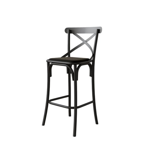 Banco Banqueta de Balcão Gisacompany:preto Assento Preto