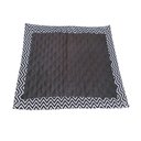 Ver imagem 4 de Tapete Higiênico Pet Impermeável Escuro Marrom Médio Reutilizável Lavável: Collor Branco e Preto