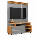Ver imagem 2 de Home para TV até 60" 2 Portas Berlim Cinza Perolado Tauri Ripado Lukaliam