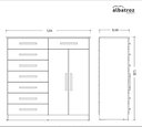Ver imagem 4 de Cômoda Grande Verona 8 Gavetas - Branco - Albatroz