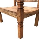 Ver imagem 4 de Poltrona Rústica em Madeira de Demolição para Varanda de Sítio Libertas Rosas Artesanato