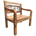 Ver imagem 5 de Poltrona Rústica em Madeira de Demolição para Varanda de Sítio Libertas Rosas Artesanato