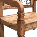 Ver imagem 7 de Poltrona Rústica em Madeira de Demolição para Varanda de Sítio Libertas Rosas Artesanato