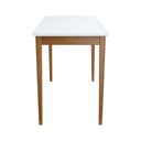 Ver imagem 5 de Mesa de Jantar Barcelona Madeira Maciça - Amêndoa - Tampo 120x60cm Branco/vidro Off-white