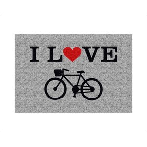 Tapete Capacho Bicicleta I Love