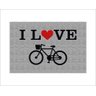 Tapete Capacho Bicicleta I Love - 1