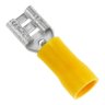 Terminal Fêmea Faston Pré-isolado 4mm a 6mm Amarelo - 500un - 1