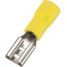 Terminal Fêmea Faston Pré-isolado 4mm a 6mm Amarelo - 500un - 6