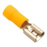 Terminal Fêmea Faston Pré-isolado 4mm a 6mm Amarelo - 500un - 4
