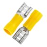 Terminal Fêmea Faston Pré-isolado 4mm a 6mm Amarelo - 500un - 2