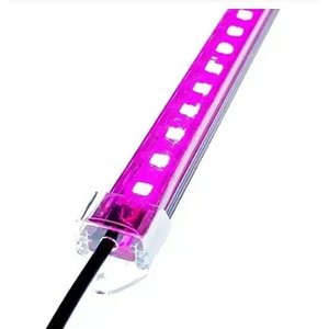 Barra Led 5054 com 100 Cm - 12v - Rosa - 72 Leds - 20w - com Calha de Proteção Transparente