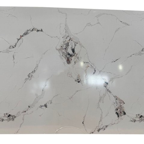 Revestimento Decorativo Premium Placa Marmorizada Soft Shadow 244cm X 122cm 2,97m² de Cobertura Formaco Decor