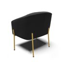 Ver imagem 7 de Cadeira Sala de Jantar Pé de Ferro Dourado Kit 2 Stella Suede D03 - D'Rossi