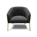 Ver imagem 5 de Cadeira Sala de Jantar Pé de Ferro Dourado Kit 2 Stella Suede D03 - D'Rossi