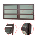 Ver imagem 3 de Basculante Alumínio 2 Seções 60 x 120 Elite V.Boreal Marrom Corten Brimak
